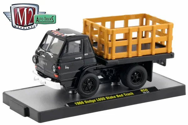 M2 Machines Limited Edition Dodge L600 Stack Bed Truck 1966 Black