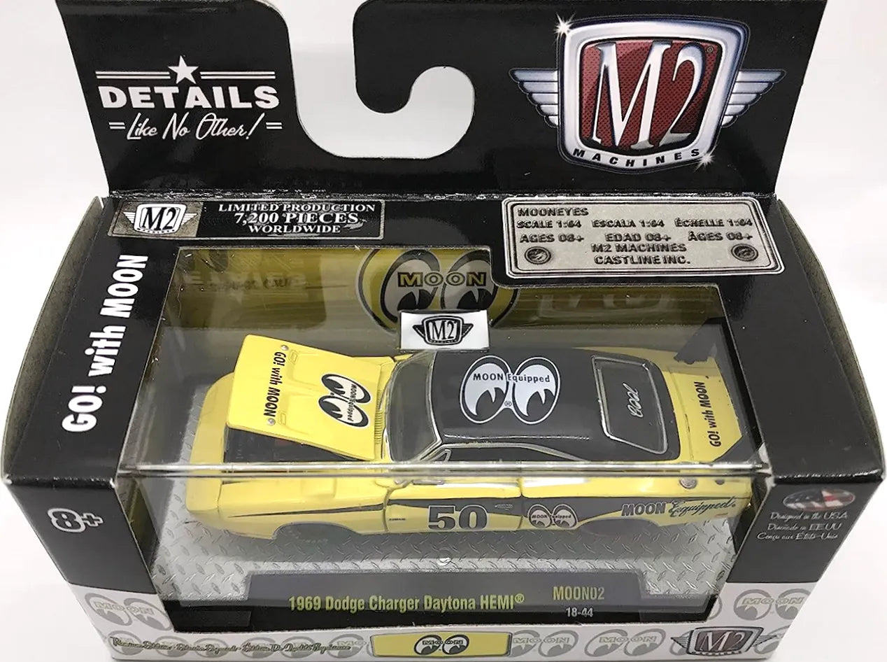 M2 Machines Limited Edition Dodge Charger Daytona HEMI 1969 Yellow