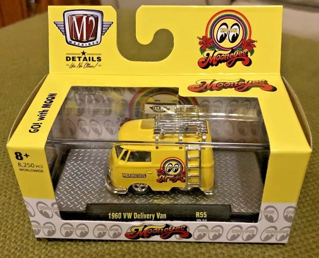 M2 Machines Limited Edition Volkswagen Delivery Van 1960 Yellow Moon Eyes