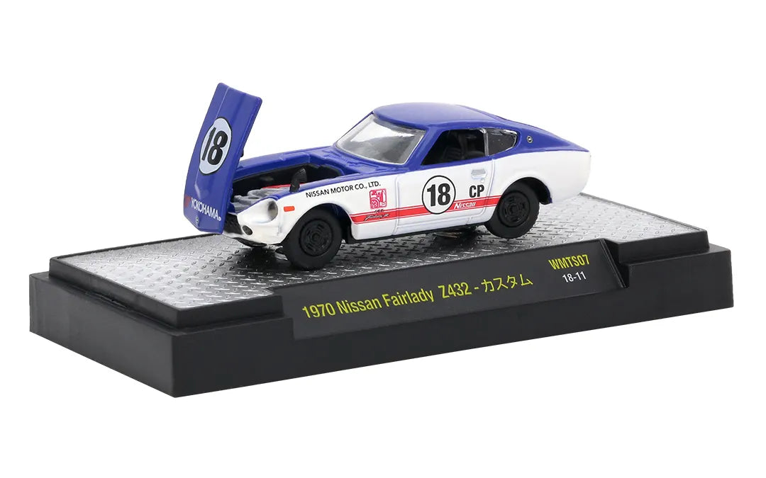 M2 Machines Premium Edition Nissan Fairlady Z432 1970 White, Blue