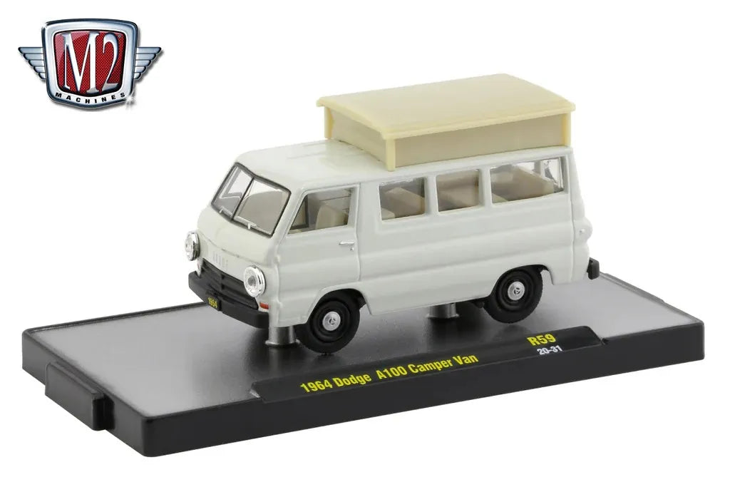 M2 Machines Premium Edition Dodge A-100 Camper Van 1964 White