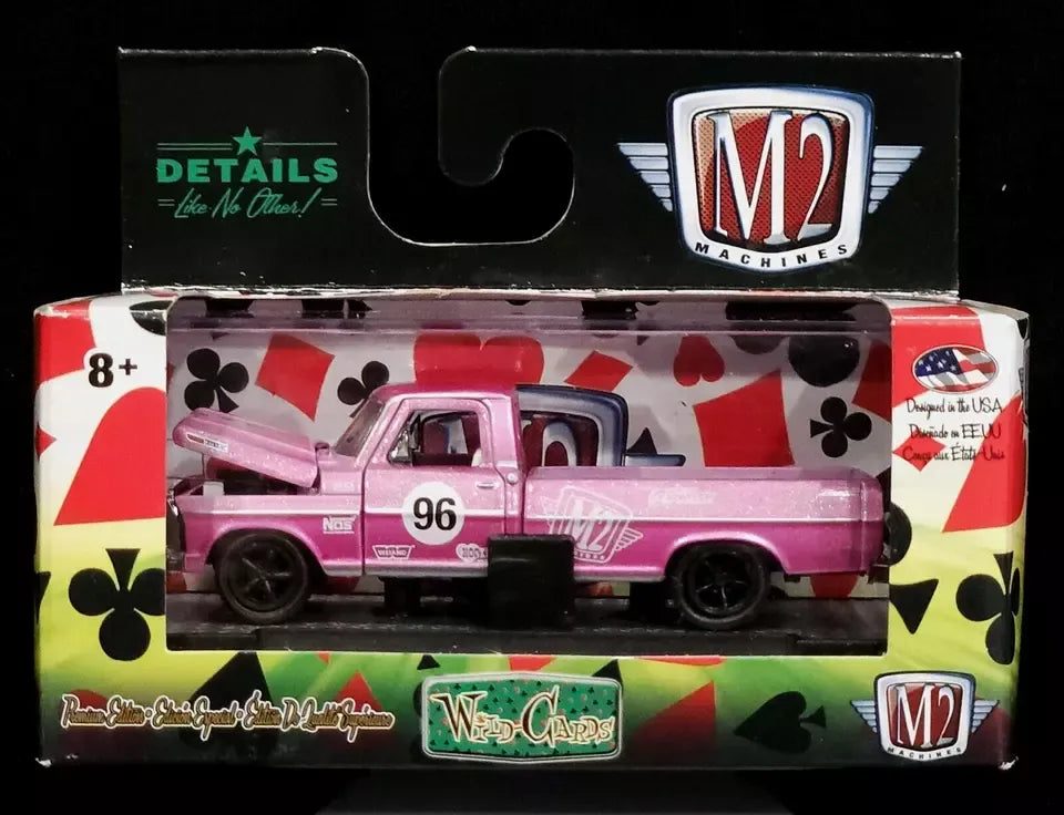 M2 Machines Premium Edition Ford F-100 Ranger Truck 1969 Pink