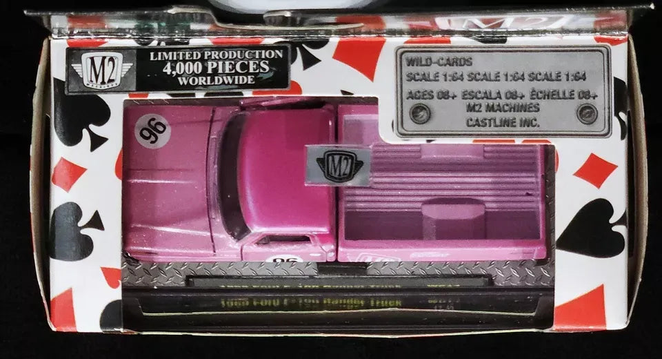 M2 Machines Premium Edition Ford F-100 Ranger Truck 1969 Pink