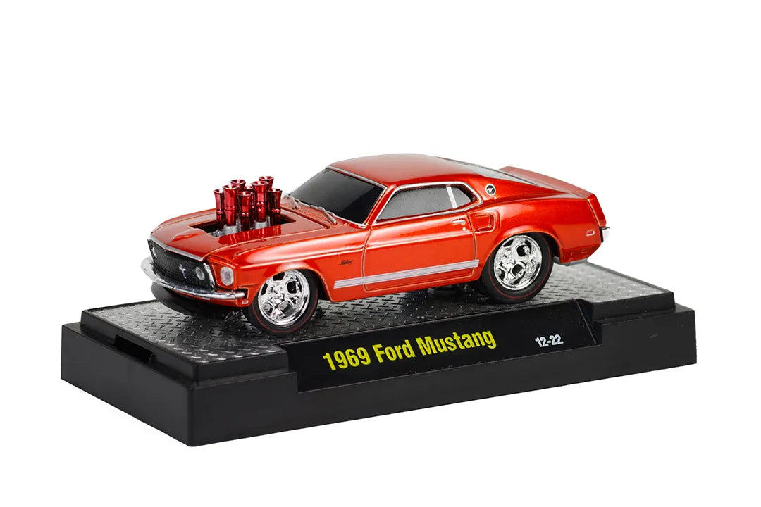 M2 Machines Limited Edition Ford Mustang 1969 Orange Ground Pounders