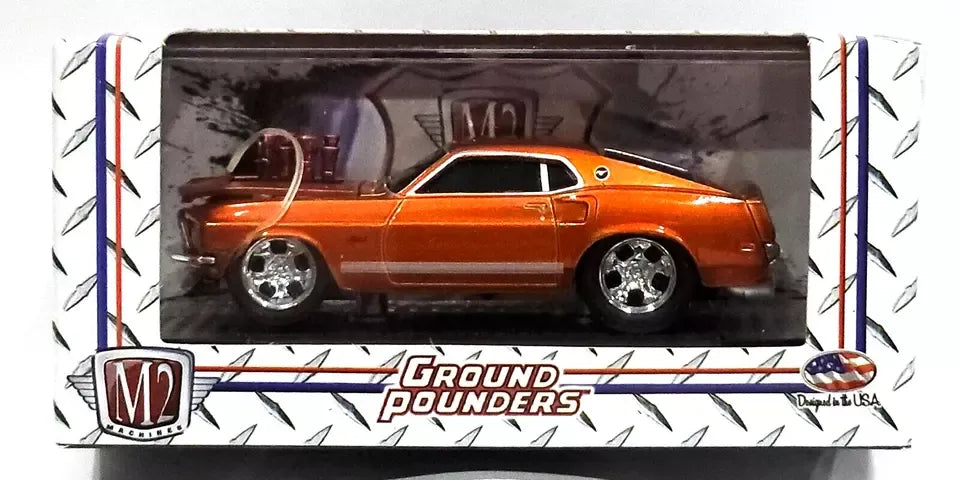 M2 Machines Limited Edition Ford Mustang 1969 Orange Ground Pounders