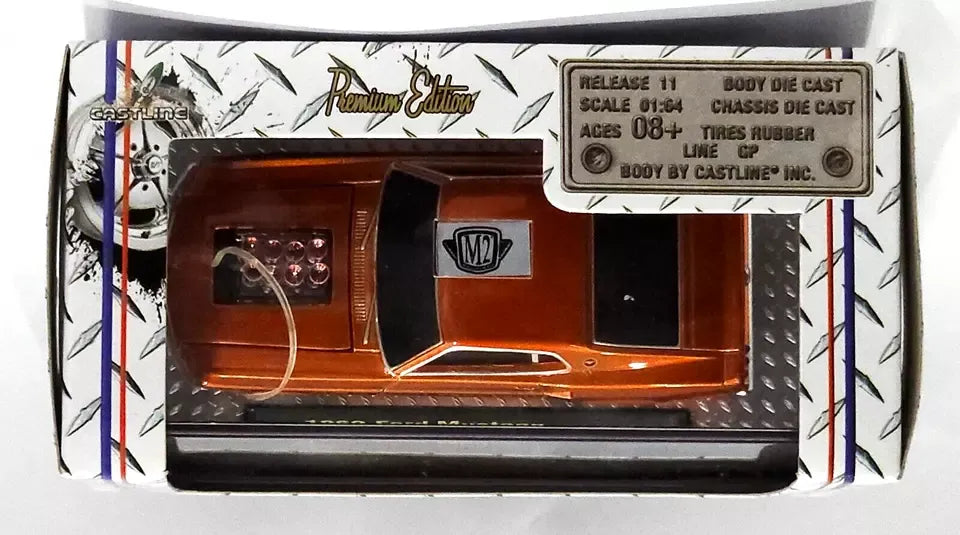 M2 Machines Limited Edition Ford Mustang 1969 Orange Ground Pounders