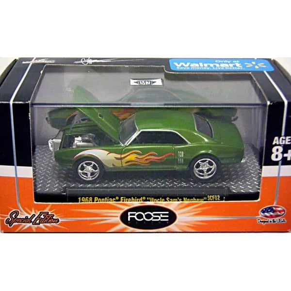 M2 Machines Limited Edition Pontiac Firebird 1968 Green Uncle Sam's Nephew