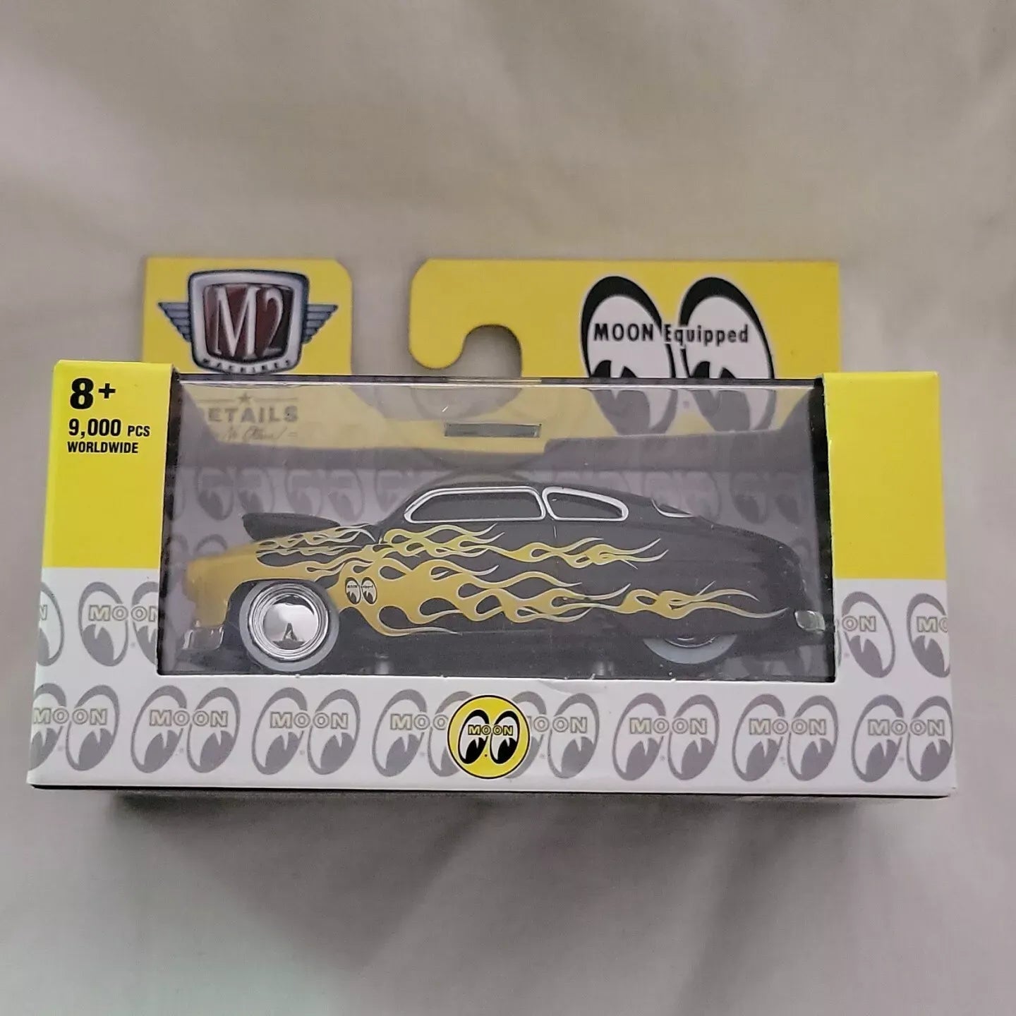 M2 Machines Limited Edition Ford Mercury 1949 Black, Yellow Ground Pounders