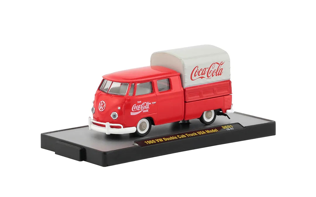 M2 Machines Limited Edition Volkswagen Double Cab Truck USA Model 1960 Red Coca Cola