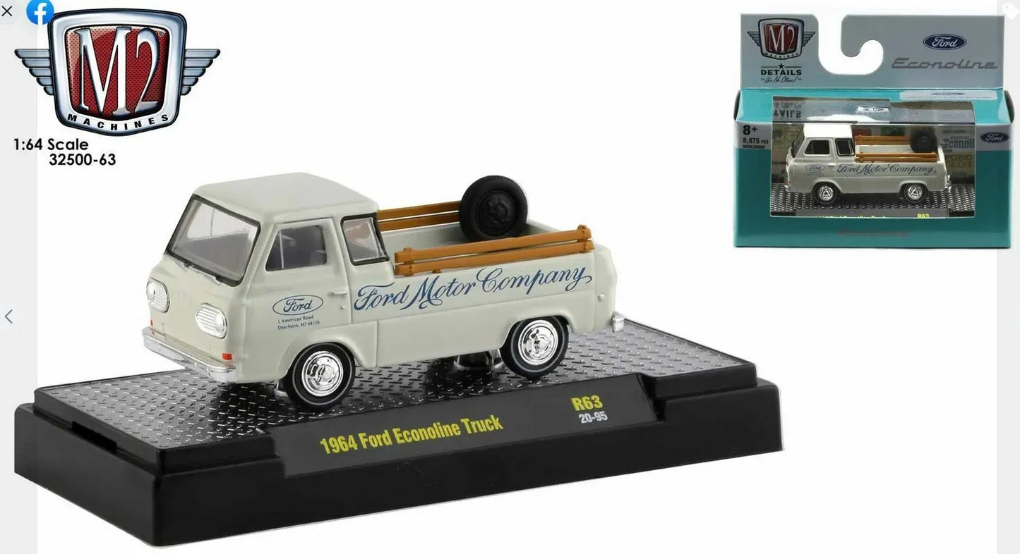 M2 Machines Limited Edition Ford Econoline Truck 1964 White