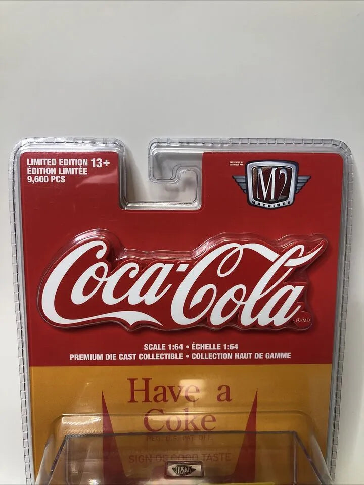 M2 Machines Premium Edition Ford F-100 Truck 1956 Yellow Coca Cola