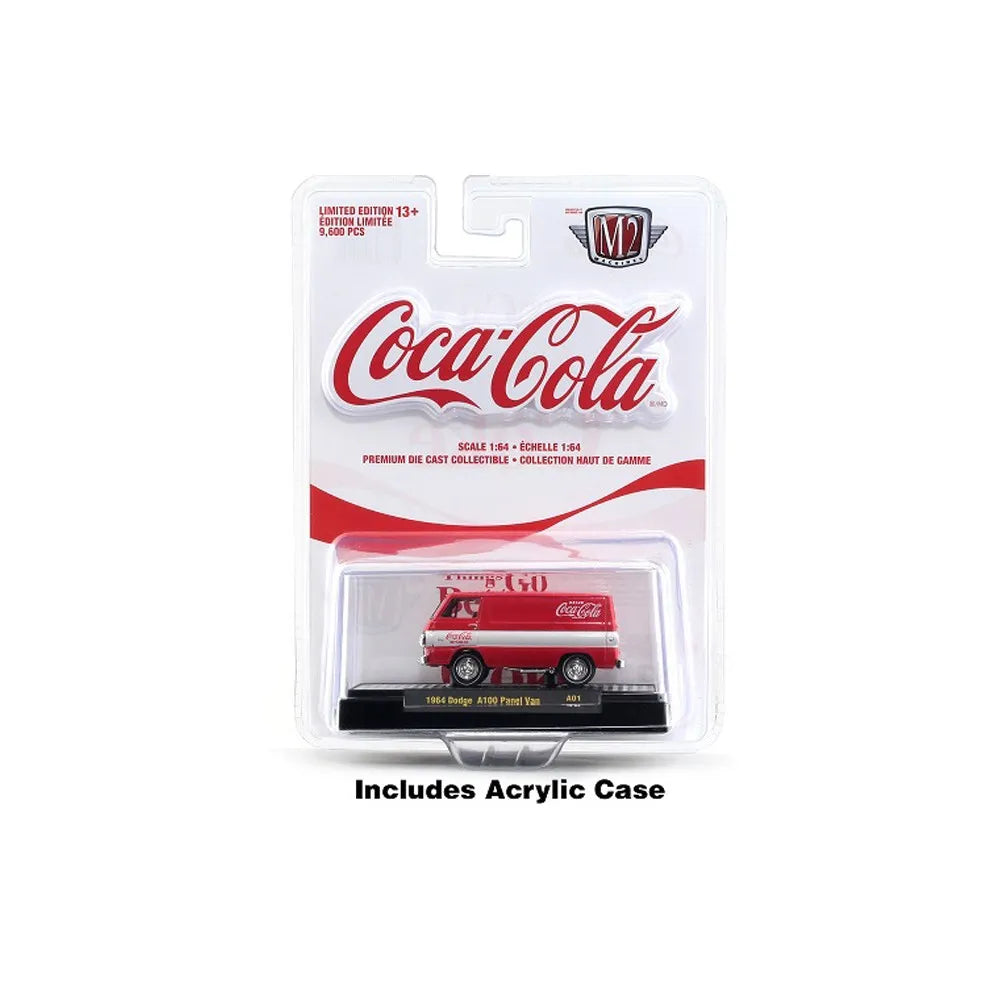 M2 Machines Premium Edition Dodge A 100 Panel Van 1964 Red Coca Cola