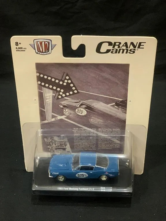 M2 Machines Premium Edition Ford Mustang Fastback 2+2 1965 Blue