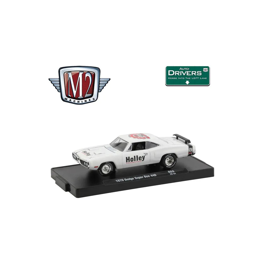 M2 Machines Premium Edition Dodge Super B 440 1970 White Holley