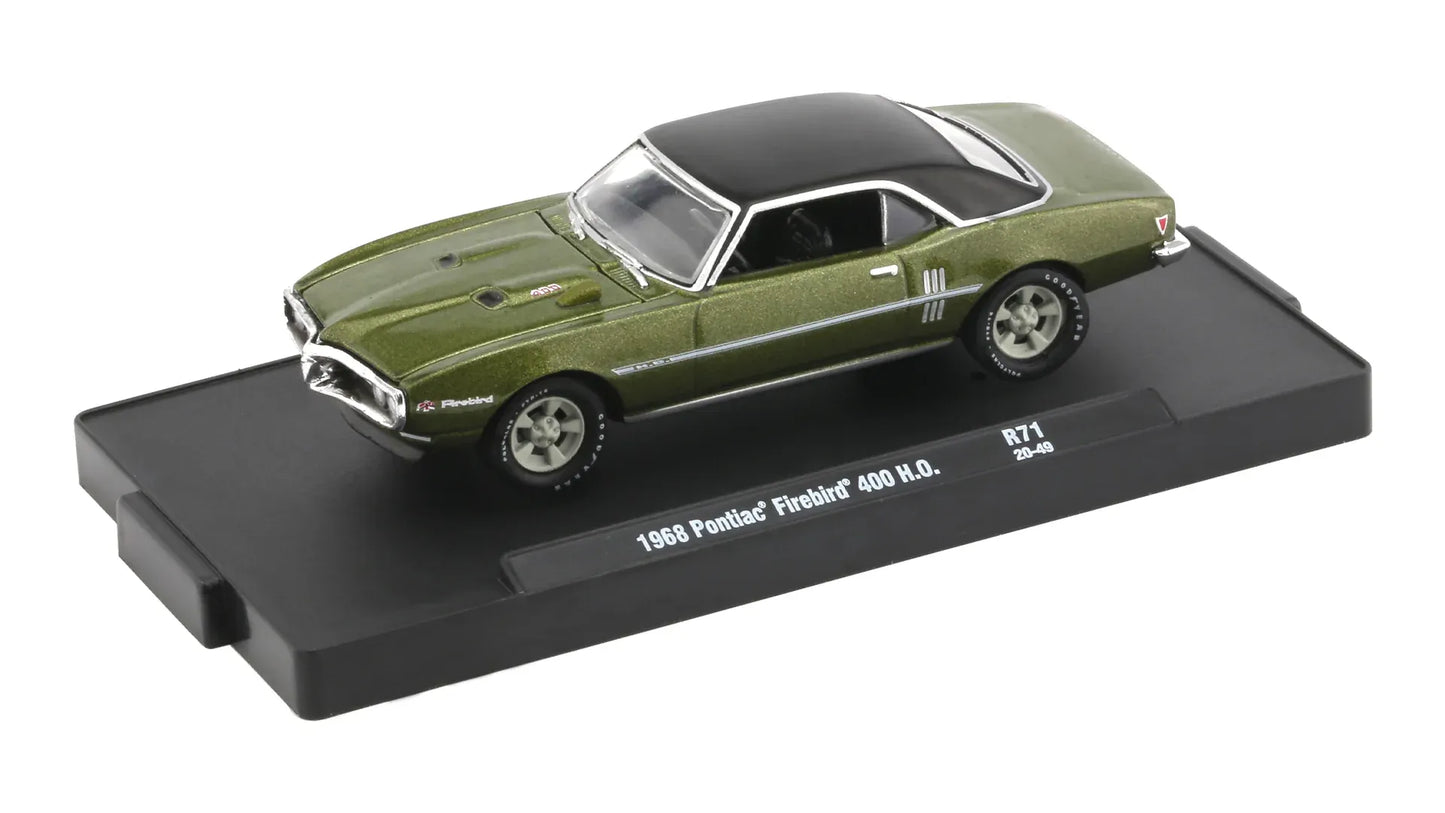 M2 Machines Premium Edition Pontiac Firebird 400 HO 1968 Green, Black