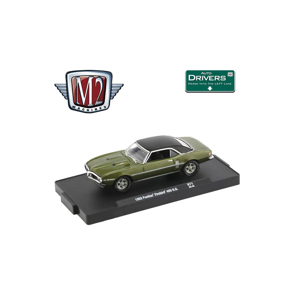 M2 Machines Premium Edition Pontiac Firebird 400 HO 1968 Green, Black