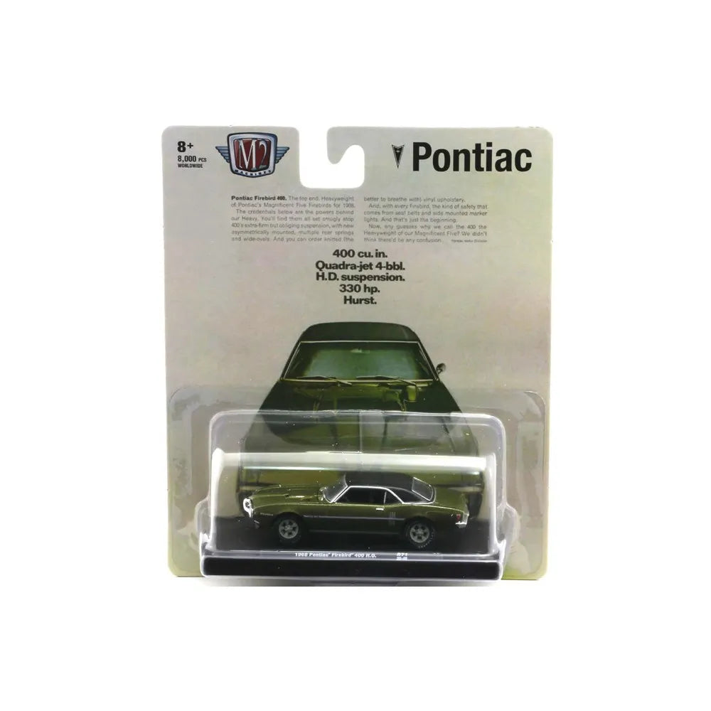 M2 Machines Premium Edition Pontiac Firebird 400 HO 1968 Green, Black