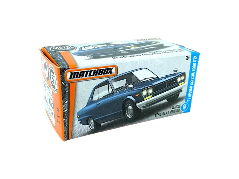 Matchbox GTX Nissan Skyline 2000 1971 Blue