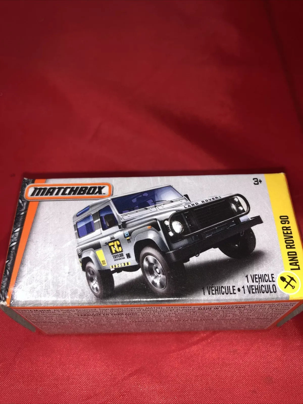 Matchbox Land Rover 90 Grey, Blue 4x4