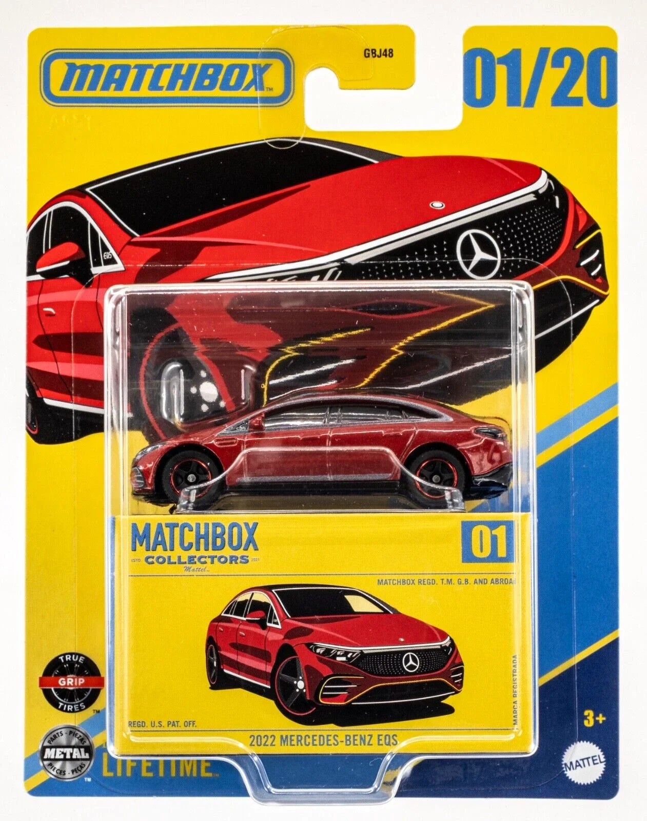 Matchbox Mercedes Benz EQS 2022 Red