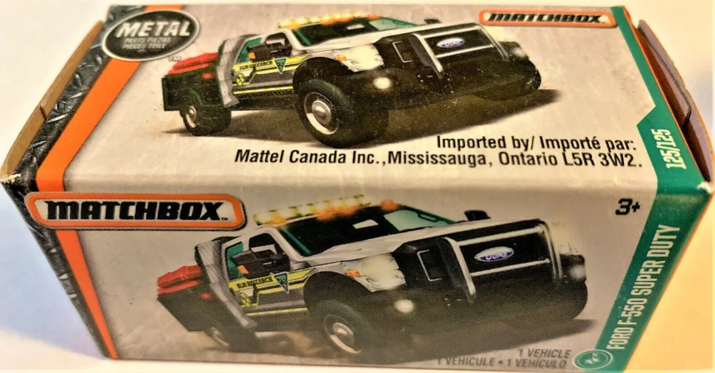 Matchbox Ford F-550 Super Duty Grey, Brown