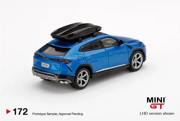 Mini GT Lamborghini Urus (Blu Elos w/ Roof Box) Blue 172