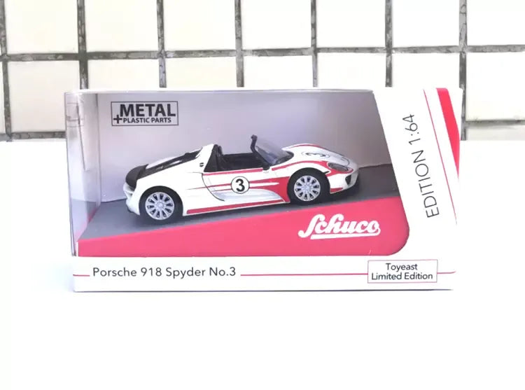 Schuco Toyeast Limited Edition Porsche 918 Spyder No. 3 White