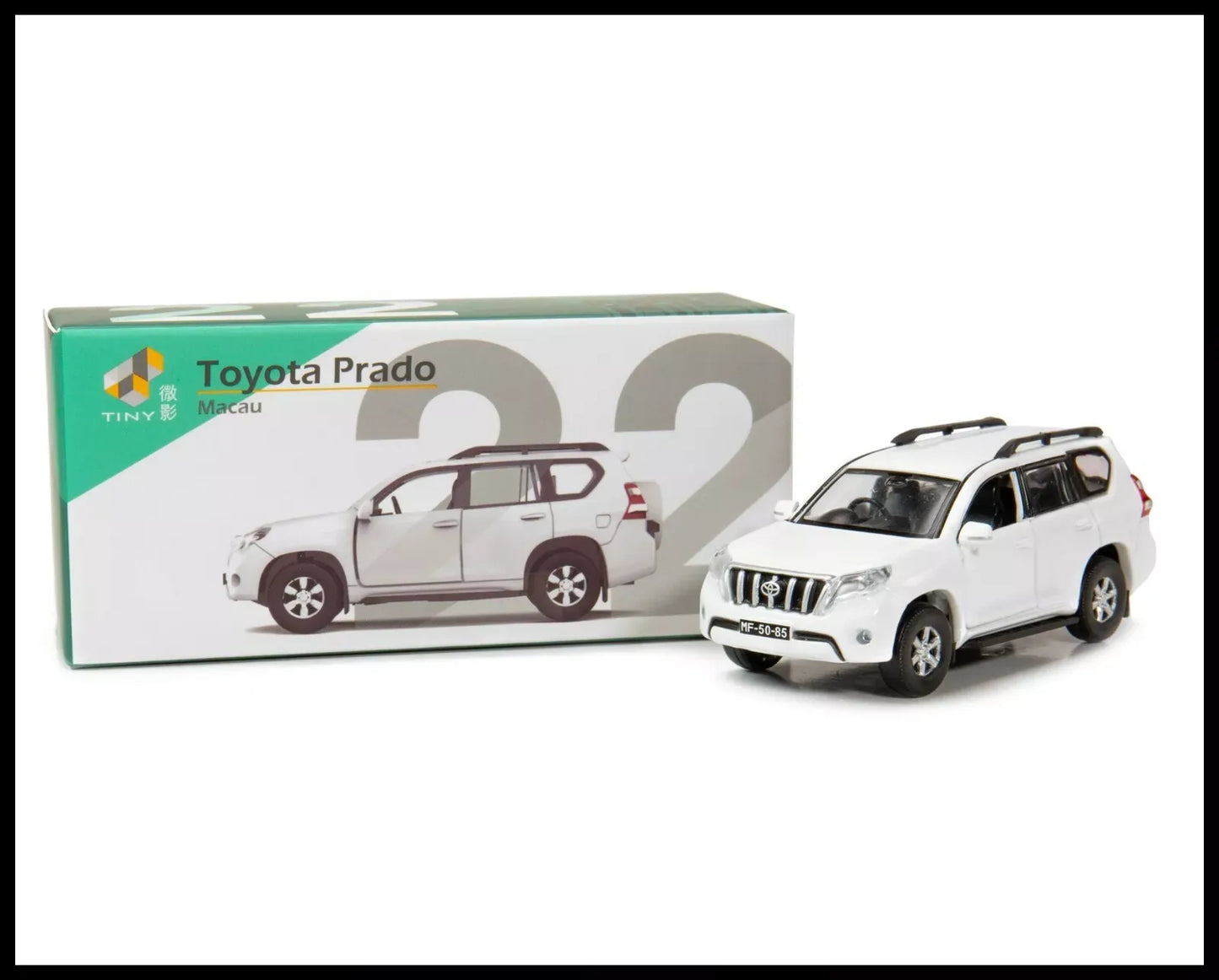 Tiny HK Toyota Prado Macau White 22
