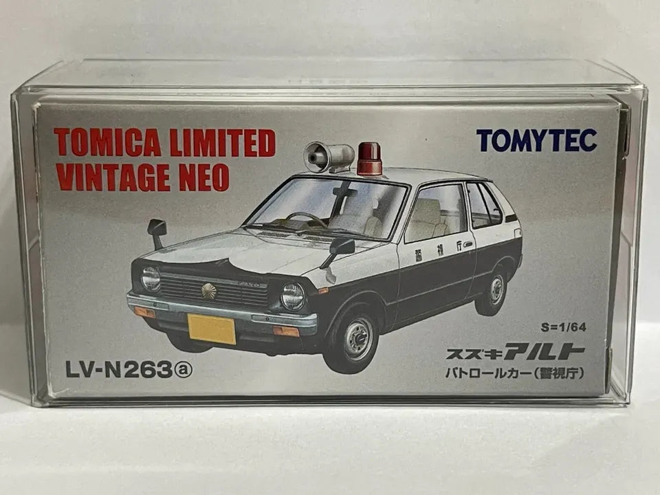 Tomy TLVN Suzuki Alto Patrol Car - (Suzuki FX) White, Black 263