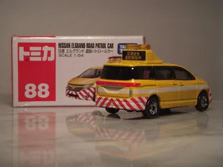 Tomy Takara Nissan Elgrand Road Patrol Car Yellow 88