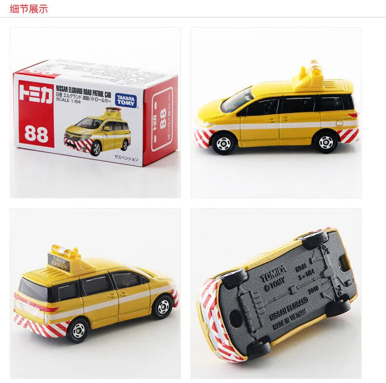 Tomy Takara Nissan Elgrand Road Patrol Car Yellow 88