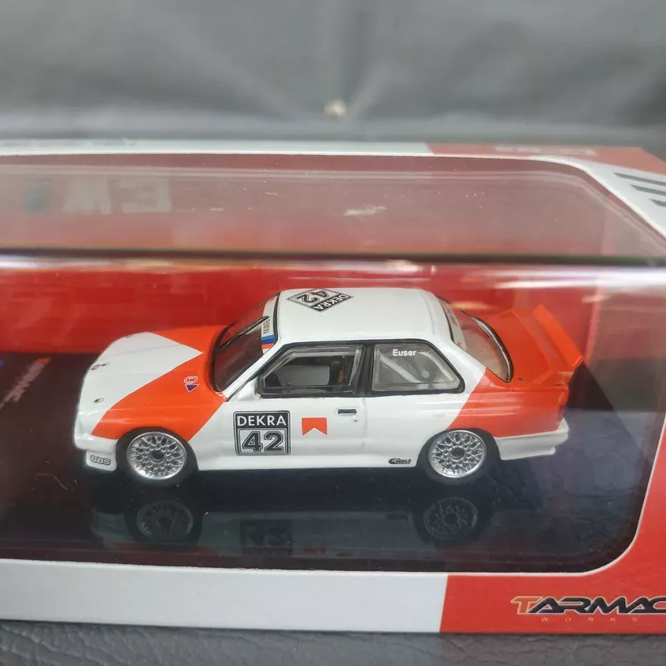 Tarmac BMW M3 DTM 1991 White, Orange Cor Euser