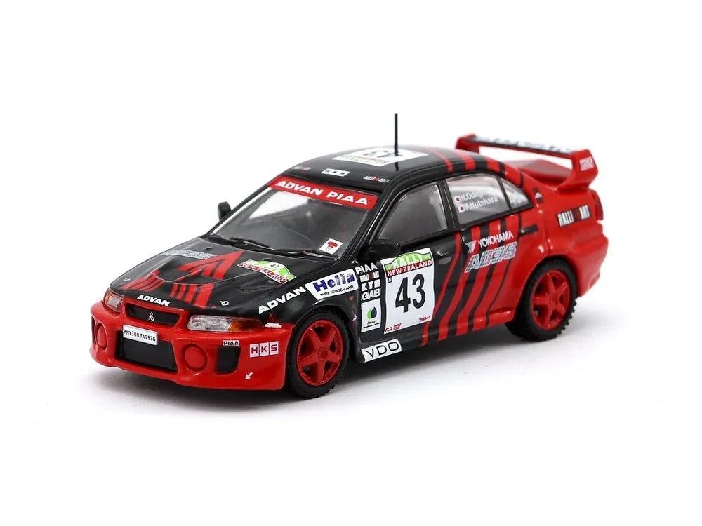 Tarmac Mitsubishi Lancer Evolution V - New Zealand Rally 1999 Black, Red Nutaharav/Odagiri