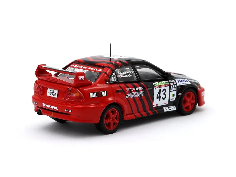 Tarmac Mitsubishi Lancer Evolution V - New Zealand Rally 1999 Black, Red Nutaharav/Odagiri
