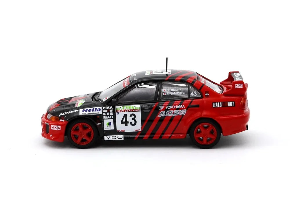 Tarmac Mitsubishi Lancer Evolution V - New Zealand Rally 1999 Black, Red Nutaharav/Odagiri