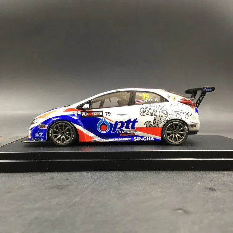 Tarmac Honda Civic Type R FK2 TCR Asia 2017 Blue, White Tin Sritrai
