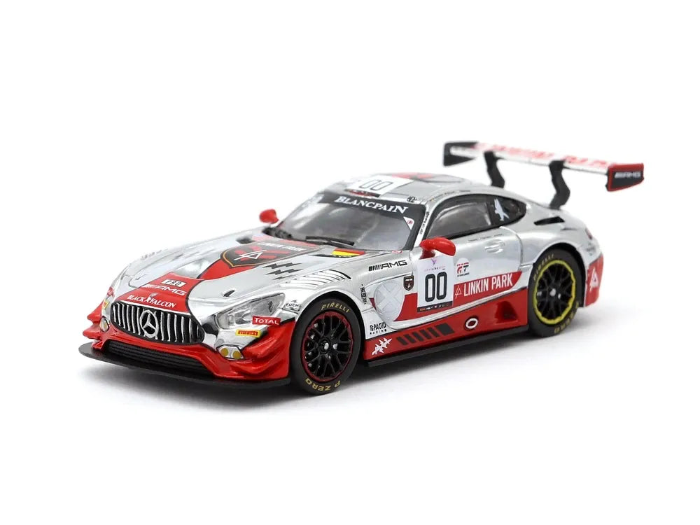 Tarmac Mercedes AMG GT3 SPA 24H 2016 Silver, Red Buurman/Engel/Schneider