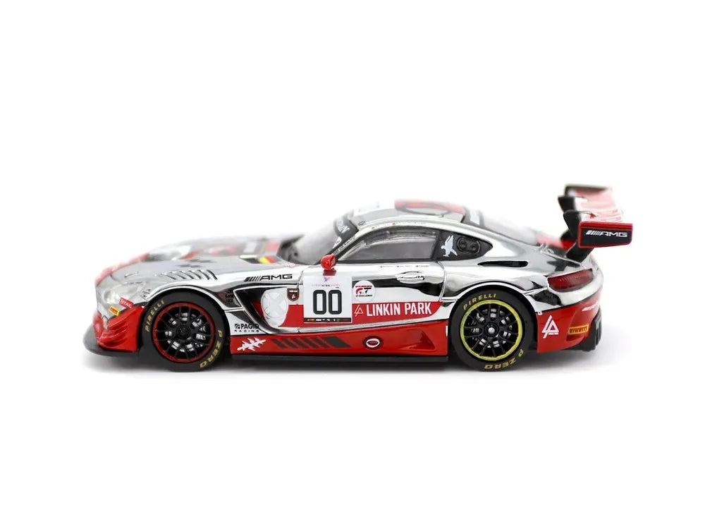Tarmac Mercedes AMG GT3 SPA 24H 2016 Silver, Red Buurman/Engel/Schneider