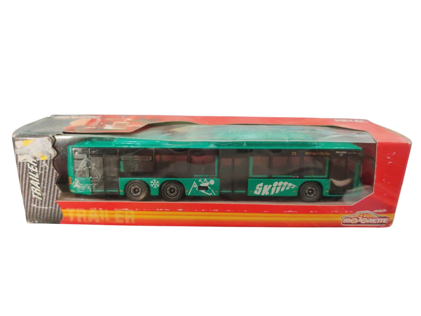 Majorette Man City Bus Green
