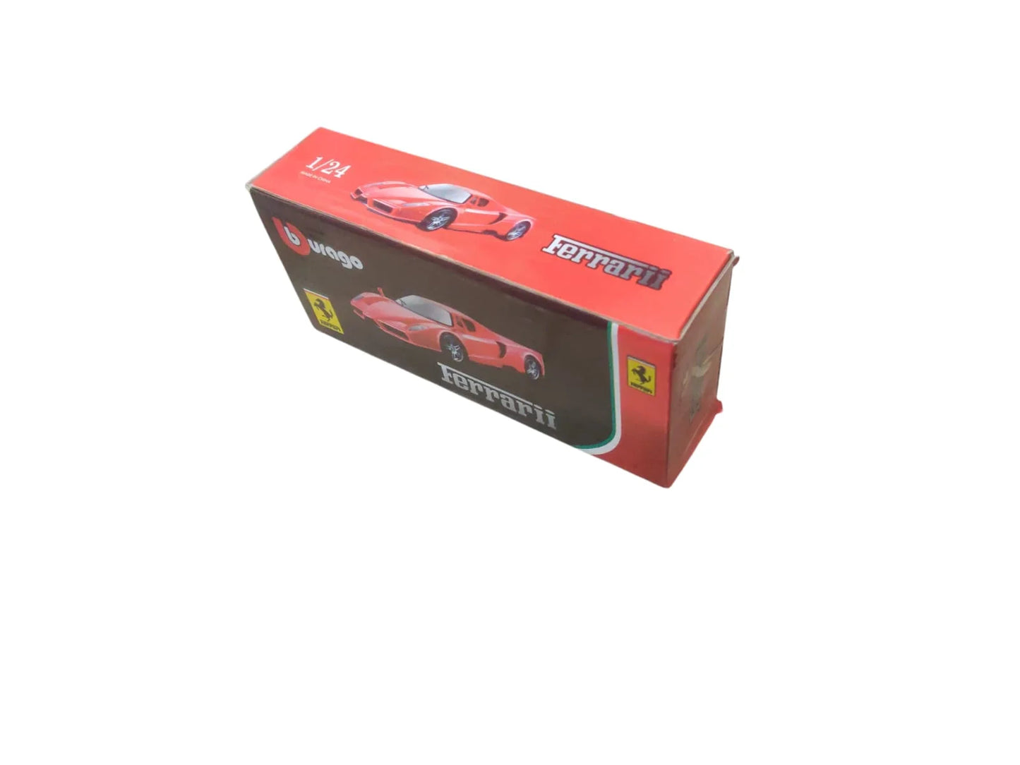 Bburago Ferrari Empty Box with clear window - Original Black, Red Ferraris