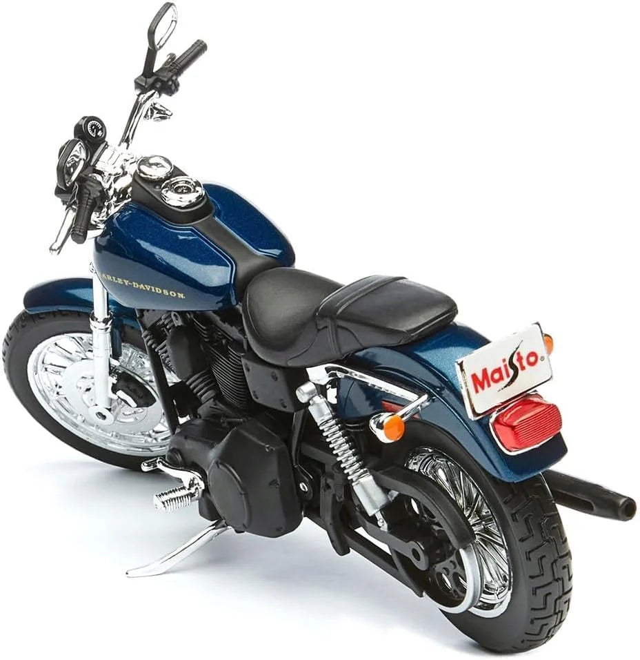 Maisto   Harley-Davidson DYNA SUPER GLIDE SPORT 2004 Black & Blue H-D Custom