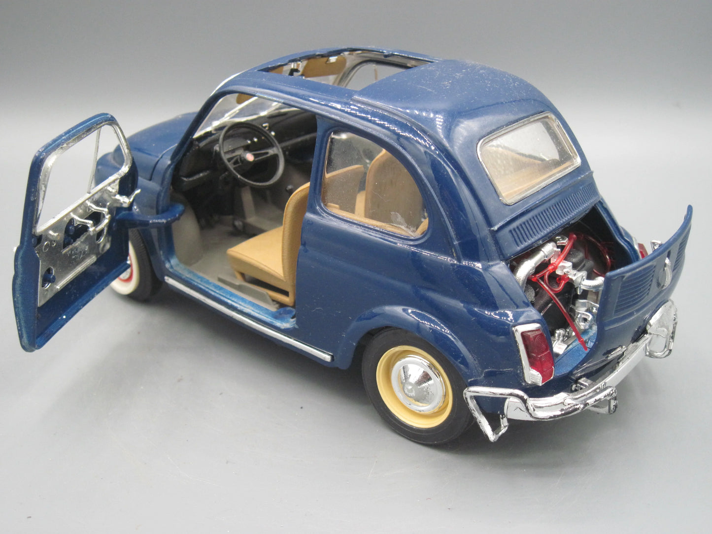 Bburago   Fiat 500  Blue