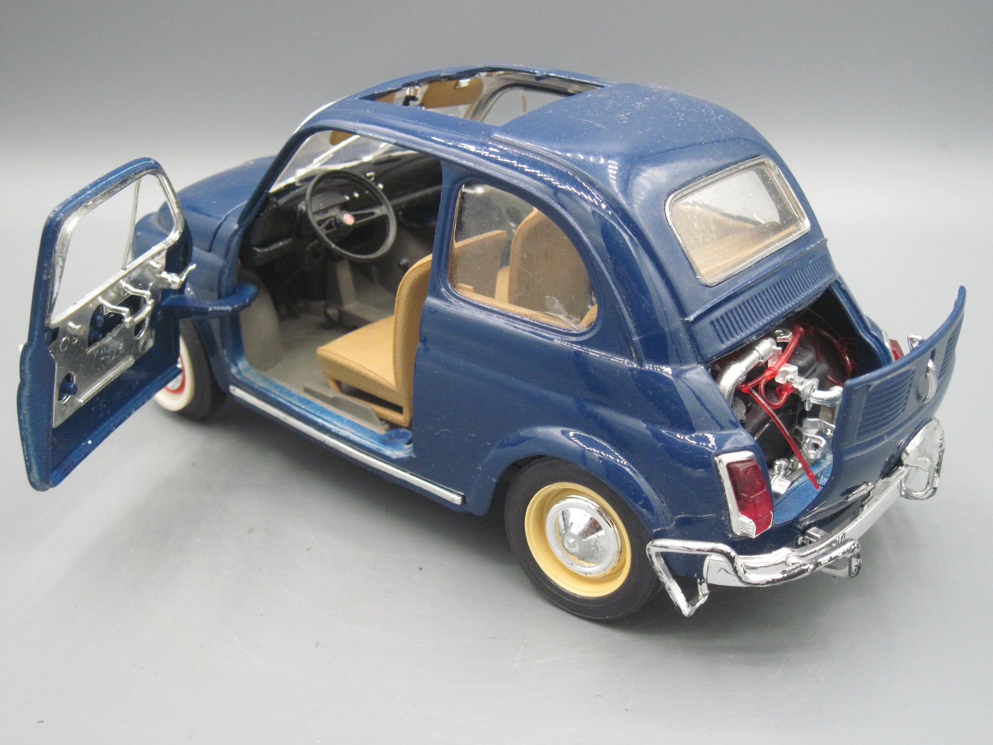 Bburago   Fiat 500  Blue