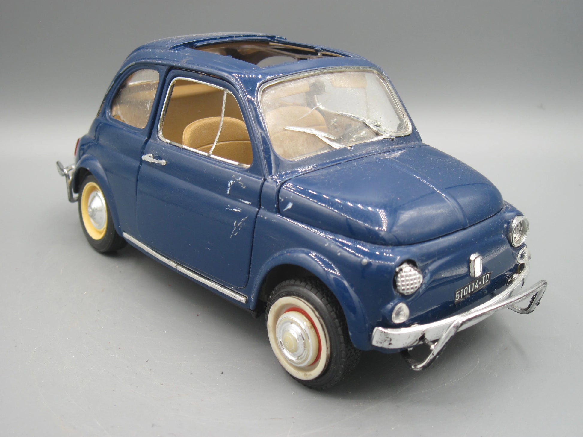 Bburago   Fiat 500  Blue