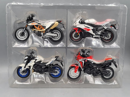 Adventure Force   Set of x4 motorcycles KTM Duke, Yamaha R6, Suzuki GSX-R, Honda Africa Twin (Set of x4 Motorcycles)  Multi Colors