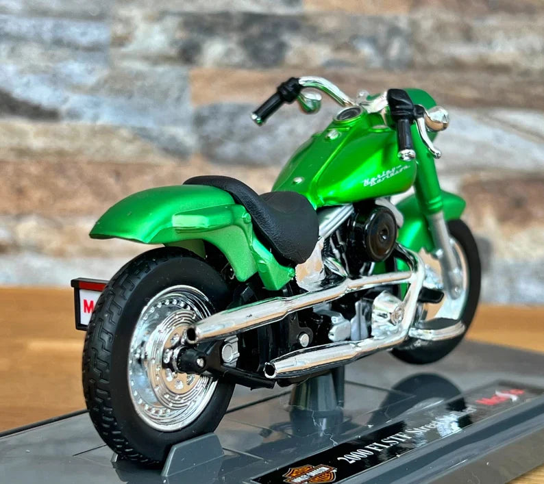 Maisto   Harley-Davidson FLSTF Street Stalker 2000 Green H-D Custom