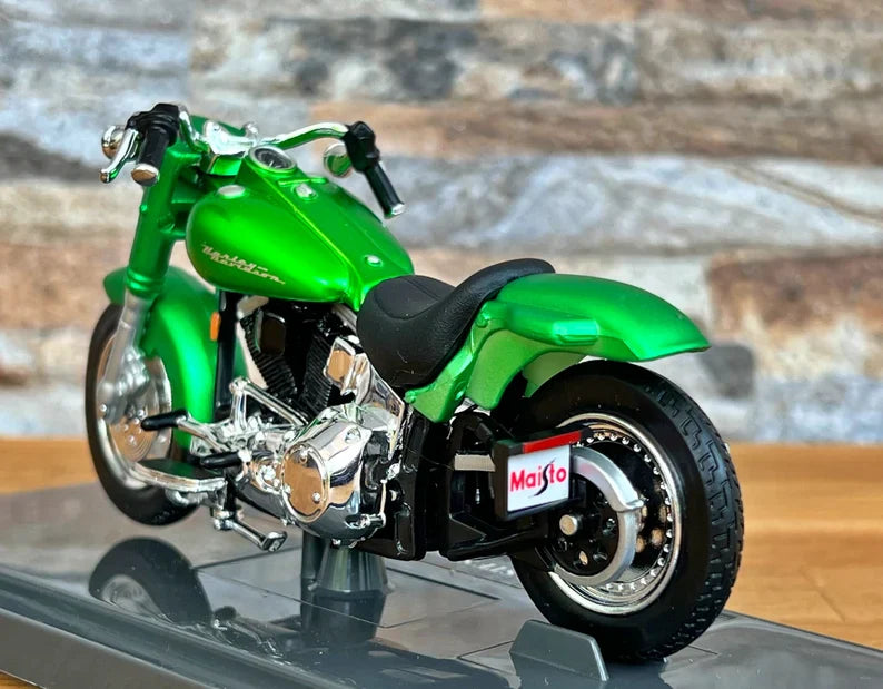 Maisto   Harley-Davidson FLSTF Street Stalker 2000 Green H-D Custom