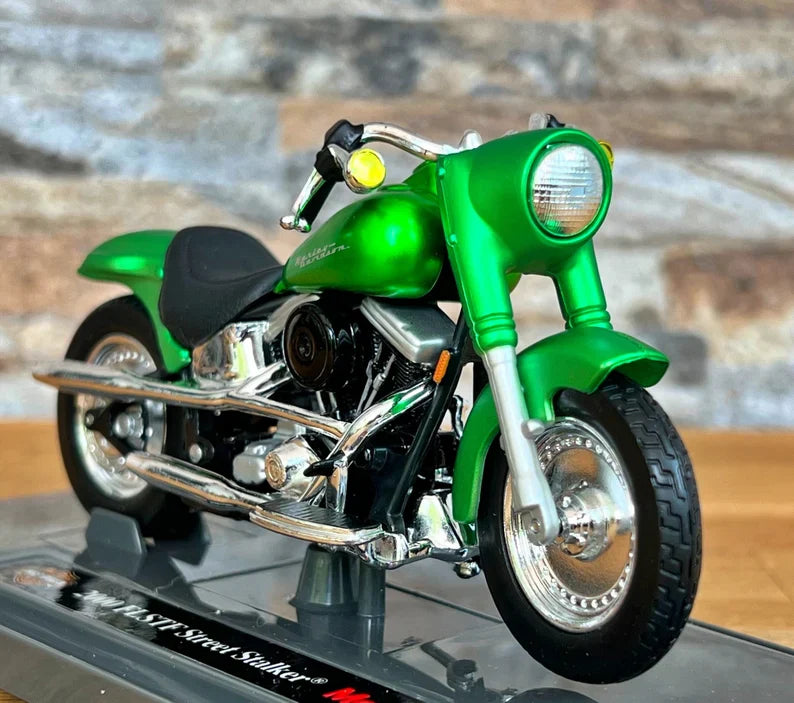 Maisto   Harley-Davidson FLSTF Street Stalker 2000 Green H-D Custom
