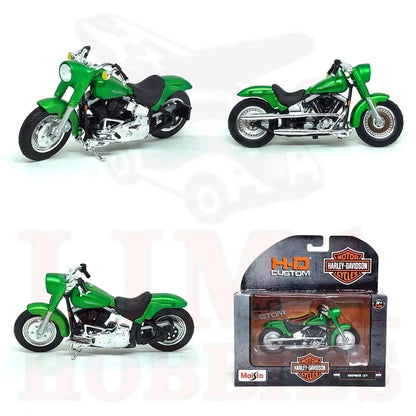 Maisto   Harley-Davidson FLSTF Street Stalker 2000 Green H-D Custom