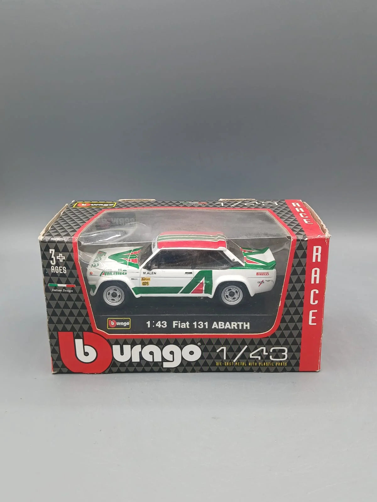 Bburago   Fiat Abarth 131  White Race